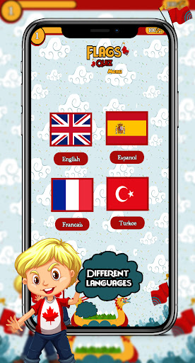Android application Flags Quiz screenshort