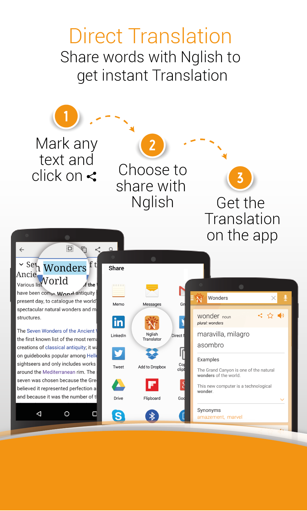 Android application Spanish English Translator, Dictionary & Learning screenshort