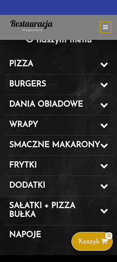 Android application Pizzeria Magdalena screenshort
