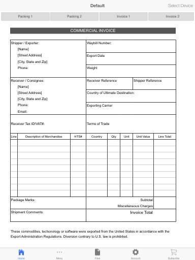 Commercial Invoice Pro Screenshot 2 - AppWisp.com