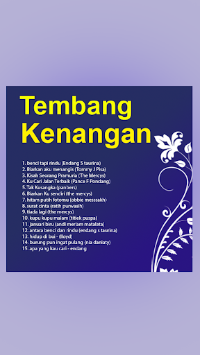 Tembang Kenangan Offline Lirik Screen 2