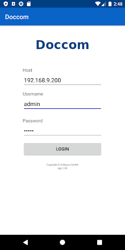 Android application Doccom screenshort