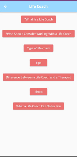 Life coach Screen 3