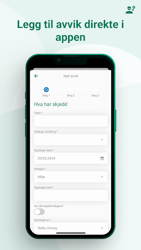 Android application Grønn Jobb screenshort