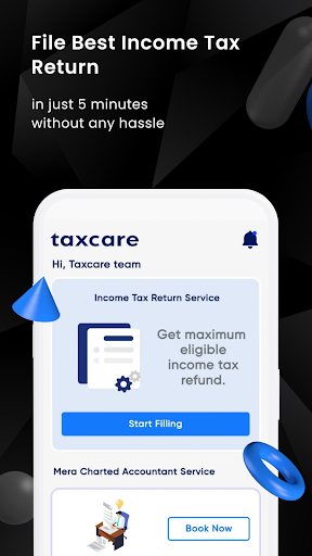 Taxcare : Income Tax Filing Screen 2