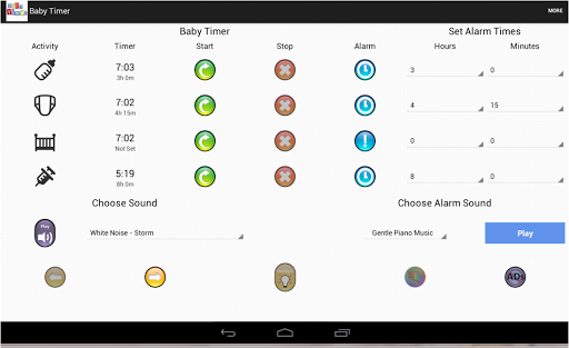 Screenshot of Newborn Baby Timer
