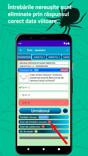 Chestionare examen de vânător Screen 2