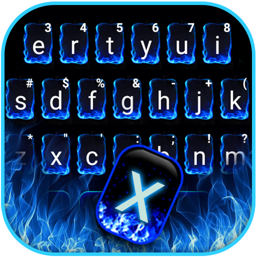 Fire Blue Neon Theme logo