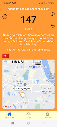 Air Quality Index - PM2.5 Screen 3