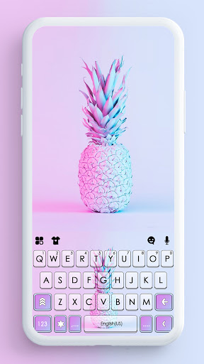 Android application Pineapple Pastel Keyboard Back screenshort