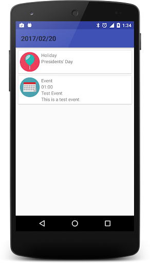Widget Calendar and Countdown