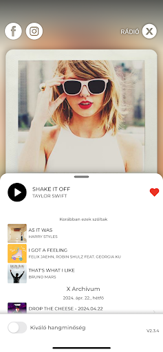 Android application Rádió X Magyarország screenshort
