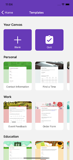 FormsApp - Manage your Forms Screen 2