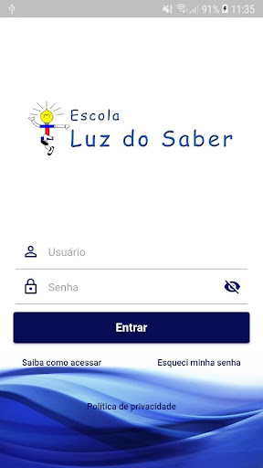 Android application Escola Luz do Saber screenshort