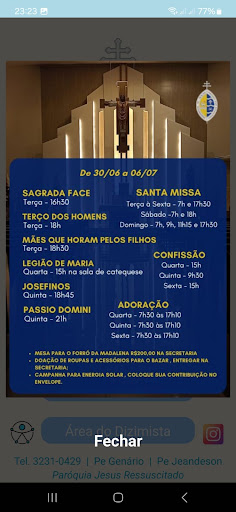 Paróquia Jesus Ressuscitado Screen 3