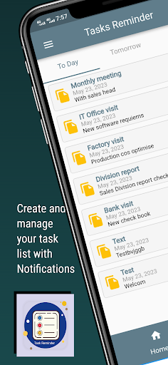 Android application Task Reminder and Daily Notes screenshort