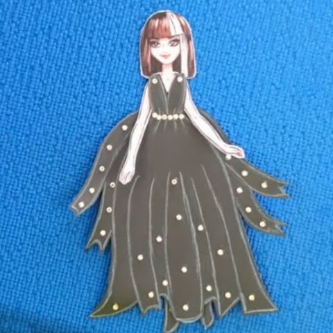 紙人形のドレスの作り方のおすすめ画像4