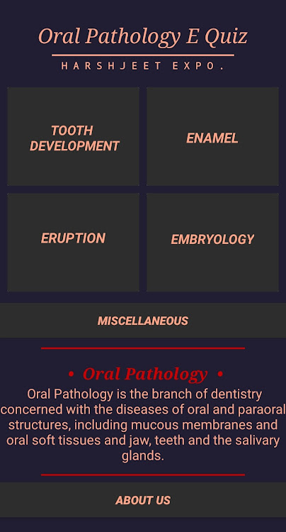 Oral Pathology E Quiz - 0.20 - (Android)