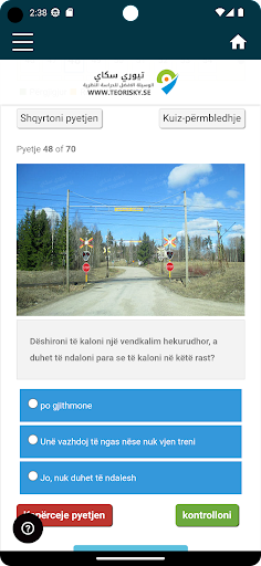 Teori På Albanska - körkort B Screen 3
