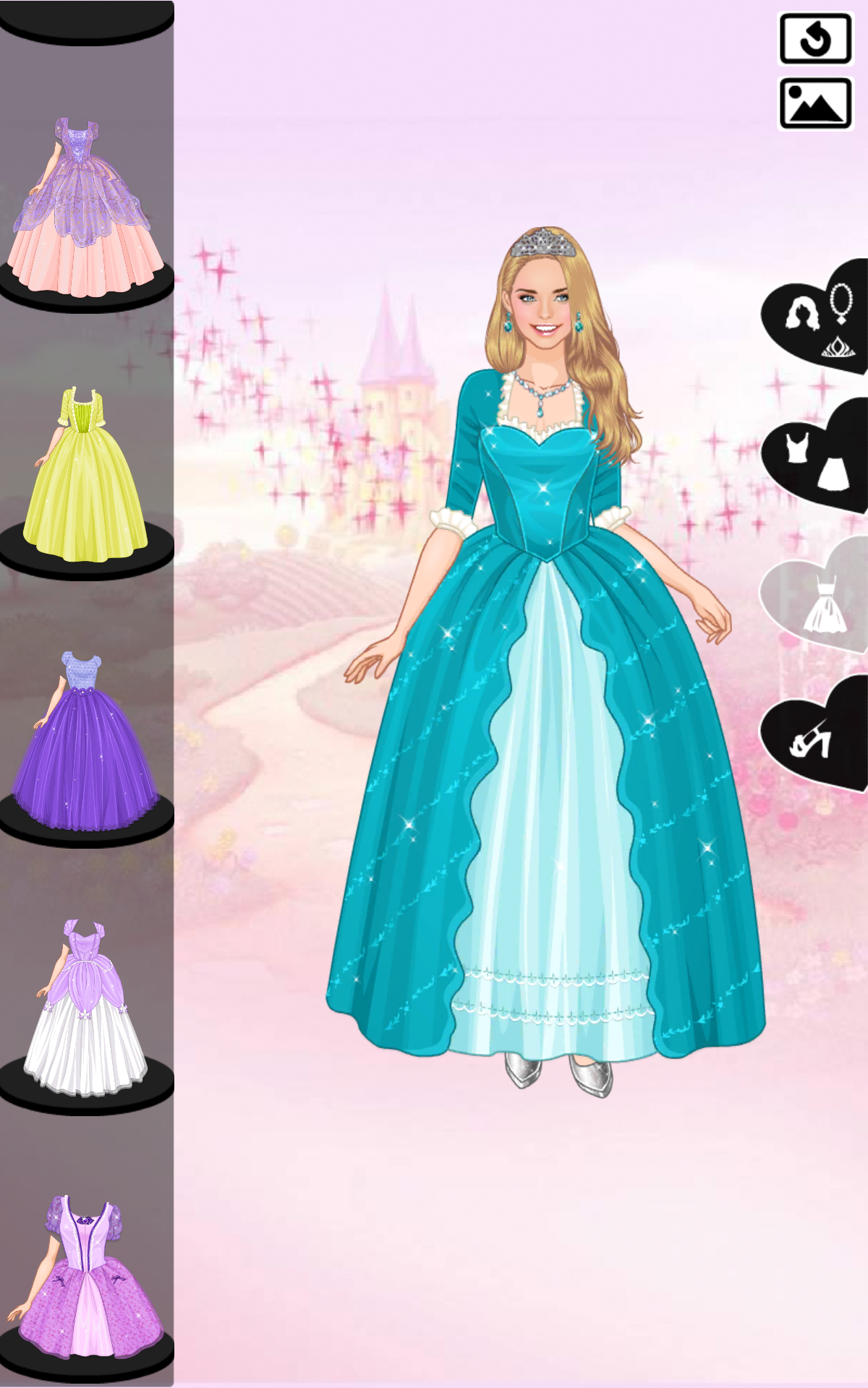 Android application Beautiful purple princess dresses screenshort