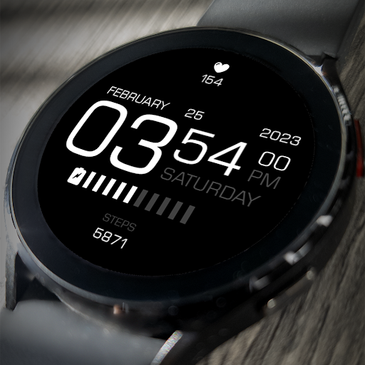 Android application Key069 Digital Watch Face screenshort