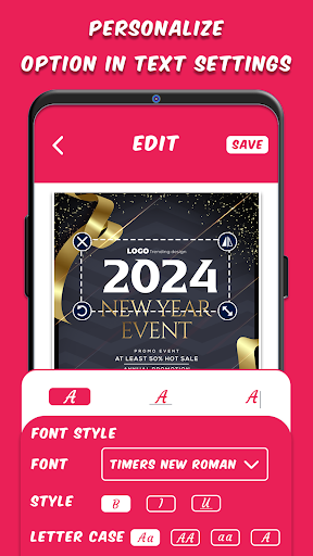 New Year Party Invitation Card Screen 3