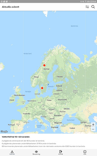 Vattenfall Stromavbrott