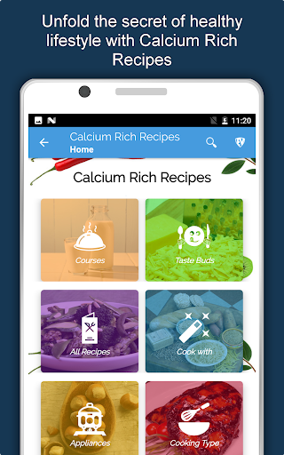 Screenshot of Calcium Rich Food Recipes