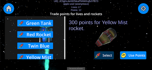 Android application Rocket Captain screenshort