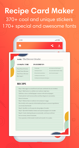 Recipe Card Maker - Cook Cards Screenshot 4 - AppWisp.com