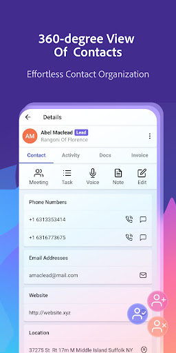 Screenshot of Pocket CRM - Customers & Leads