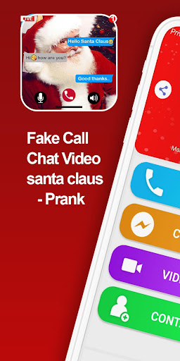 Android application fake call from Santa Claus screenshort