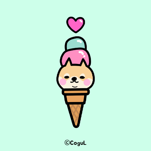 카카오톡 테마 - 뭘봐 시바_달콤한 아이스크림 logo