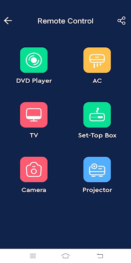 Android application All DVD Player Remote Control screenshort