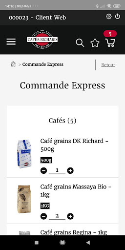 ePro Cafés Richard Screen 3