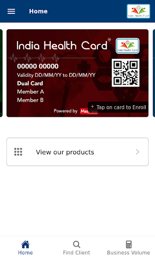 Android application India Health Card Promoter screenshort