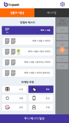 Bizpush Screen 2