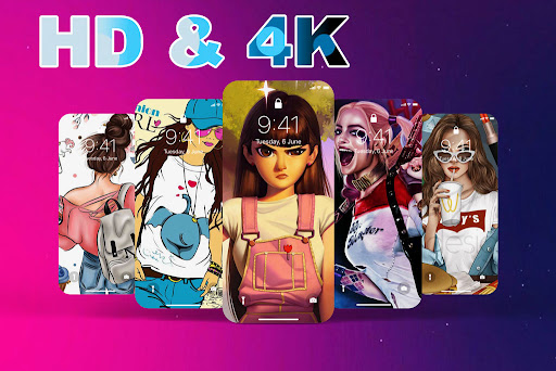 Cute Girl Art Wallpaper HD