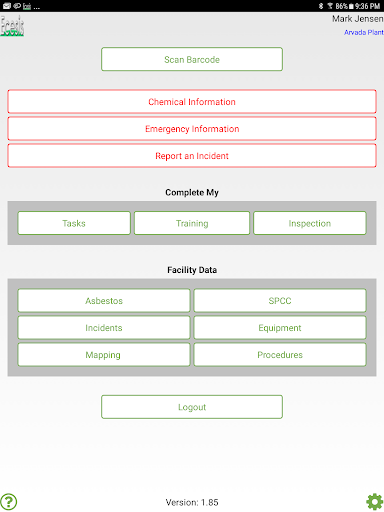 Android application Ecesis screenshort