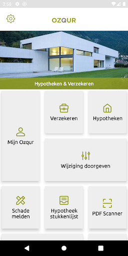 Android application OZQUR Verzekeringen Hypotheken screenshort
