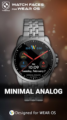 Minimal Analog Watch Faceのおすすめ画像1