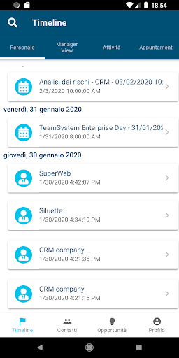 CRM in Cloud Screen 3