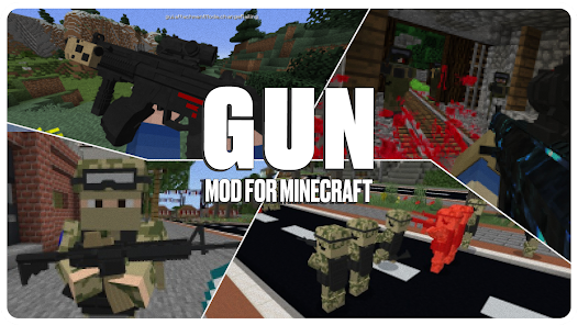 Captura de Pantalla 1 Gun Mod for Minecraft android