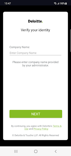 Android application Zero Trust Access screenshort
