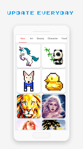 Pixel Art Book - Color by Number Free Games 1.9.7 screenshots 2