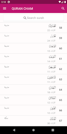 QURAN CHAM Screen 2
