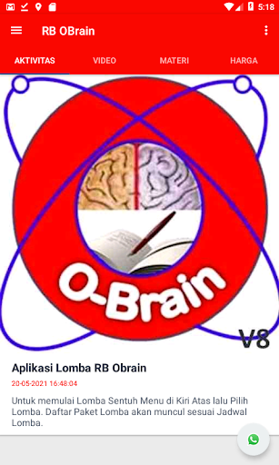 Android application Lomba RB Obrain screenshort