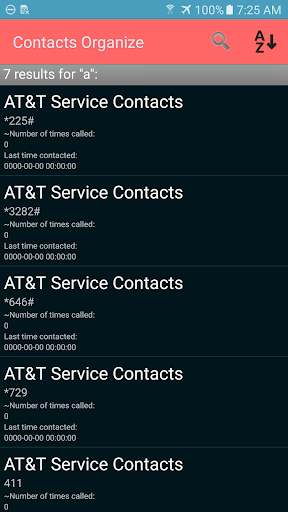 Android application Contacts Manager screenshort