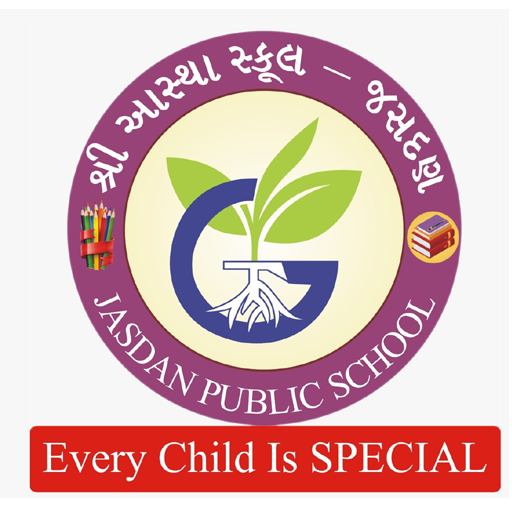 Aastha school jasdan logo