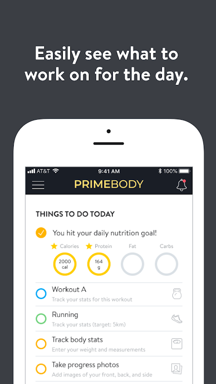 PRIME BODY Screen 1